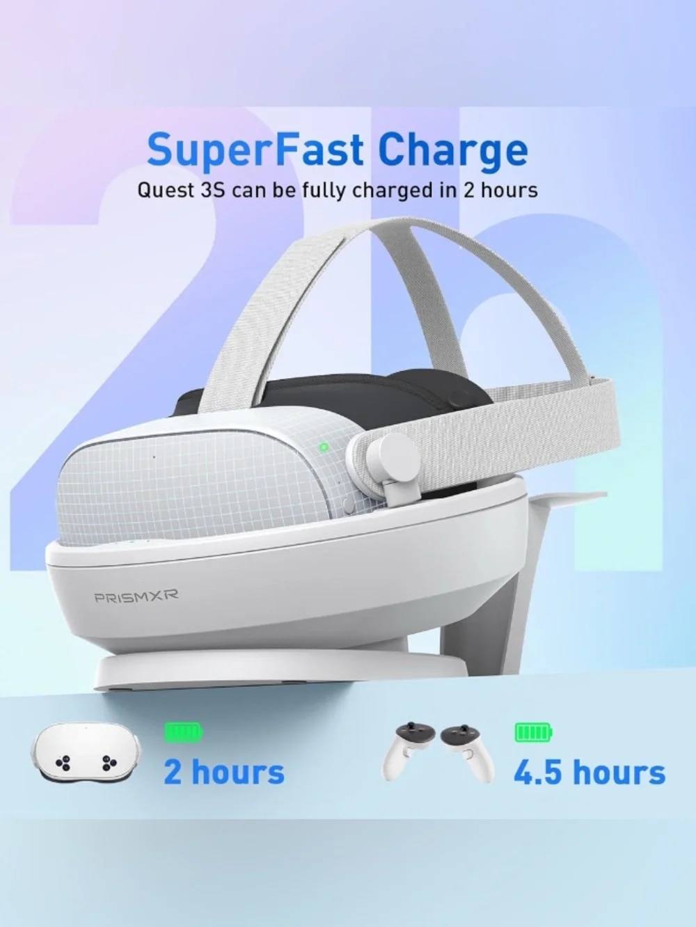 Charging Dock Compatible with Meta Quest 3S (Without Charger&Passthrough)